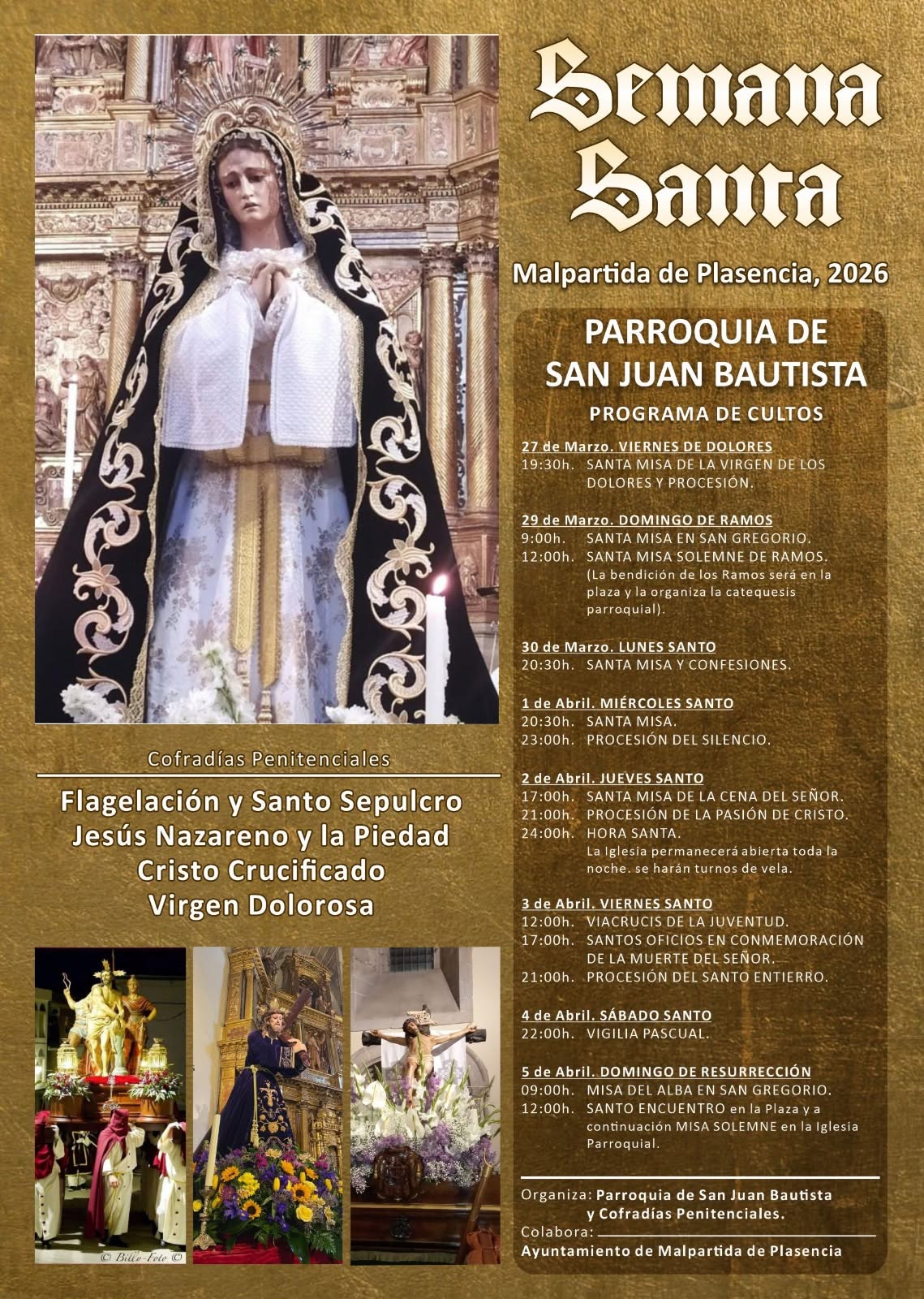 Semana Santa en Malpartida de Plasencia 2026 Malpartida de Plasencia